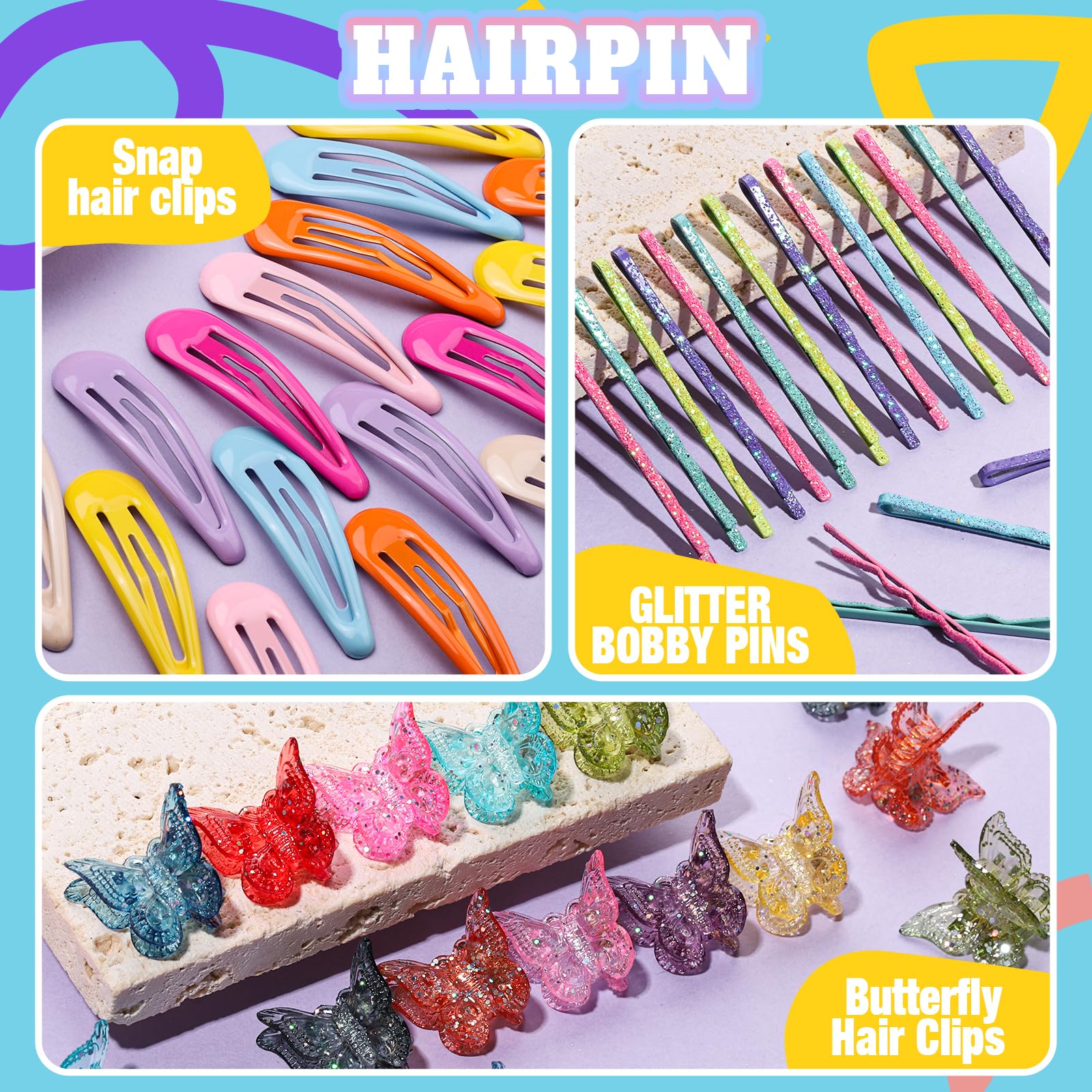 Teenitor clips mariposa para looks divertidos y coloridos