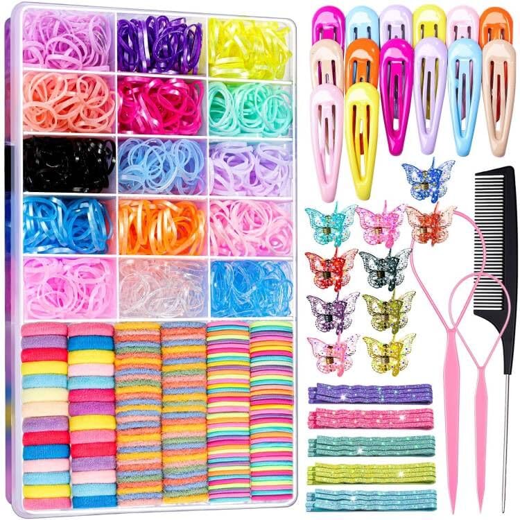 Teenitor elásticos multicolor para peinados duraderos y fáciles