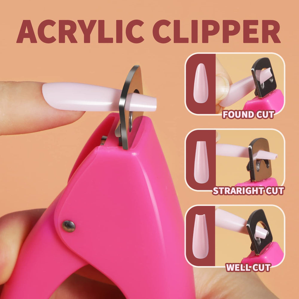 Teenitor acrylic nail clipper provides precise cuts for perfect shapes