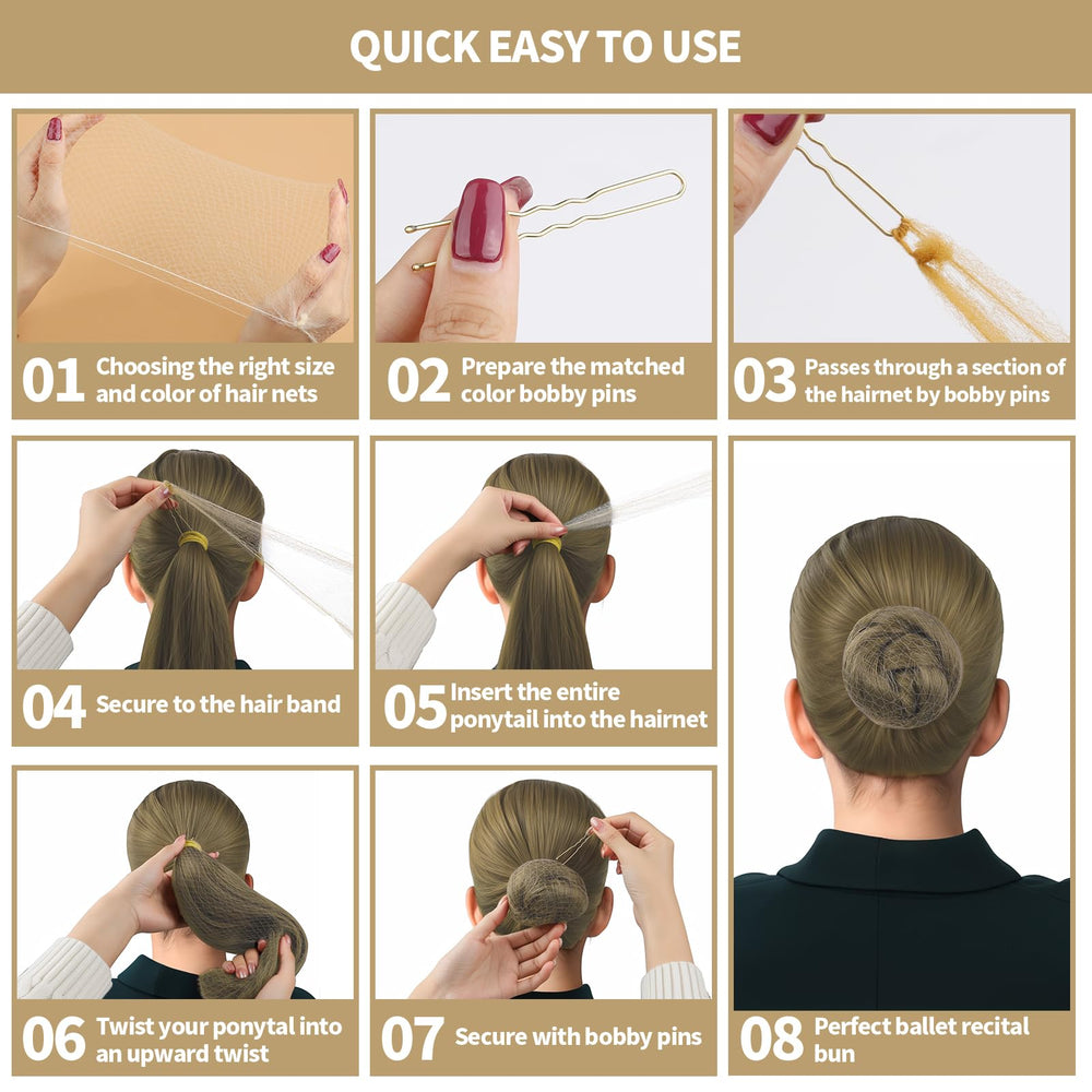 Teenitor alfiles en U 7 cm para moño seguro en cabello abundante.