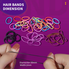 Teenitor bandas elasticas multicolores para looks creativos y fáciles de quitar.