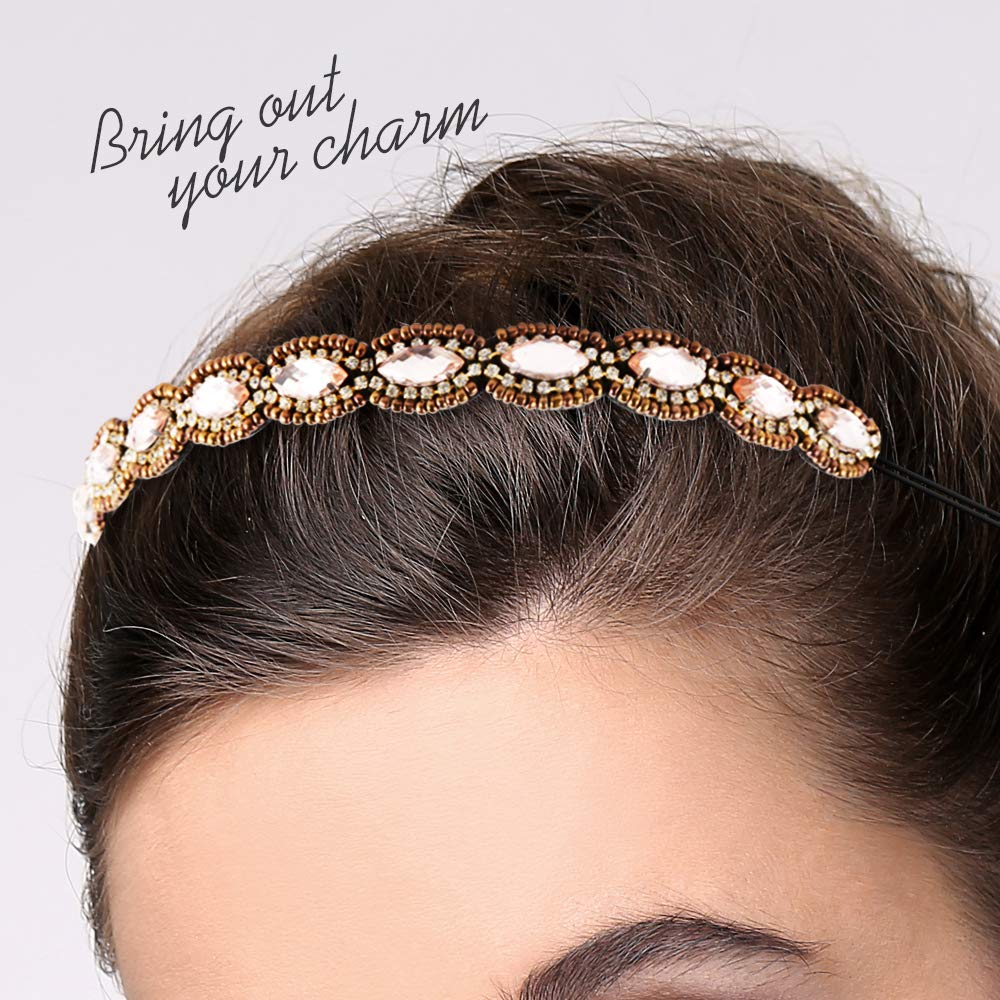 Teenitor diademas para estilos diferentes con brillo sutil.