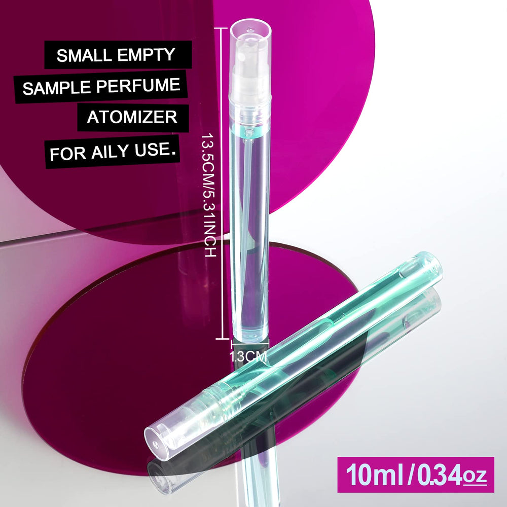 Teenitor botella perfume transparente 10ml, visualiza el nivel