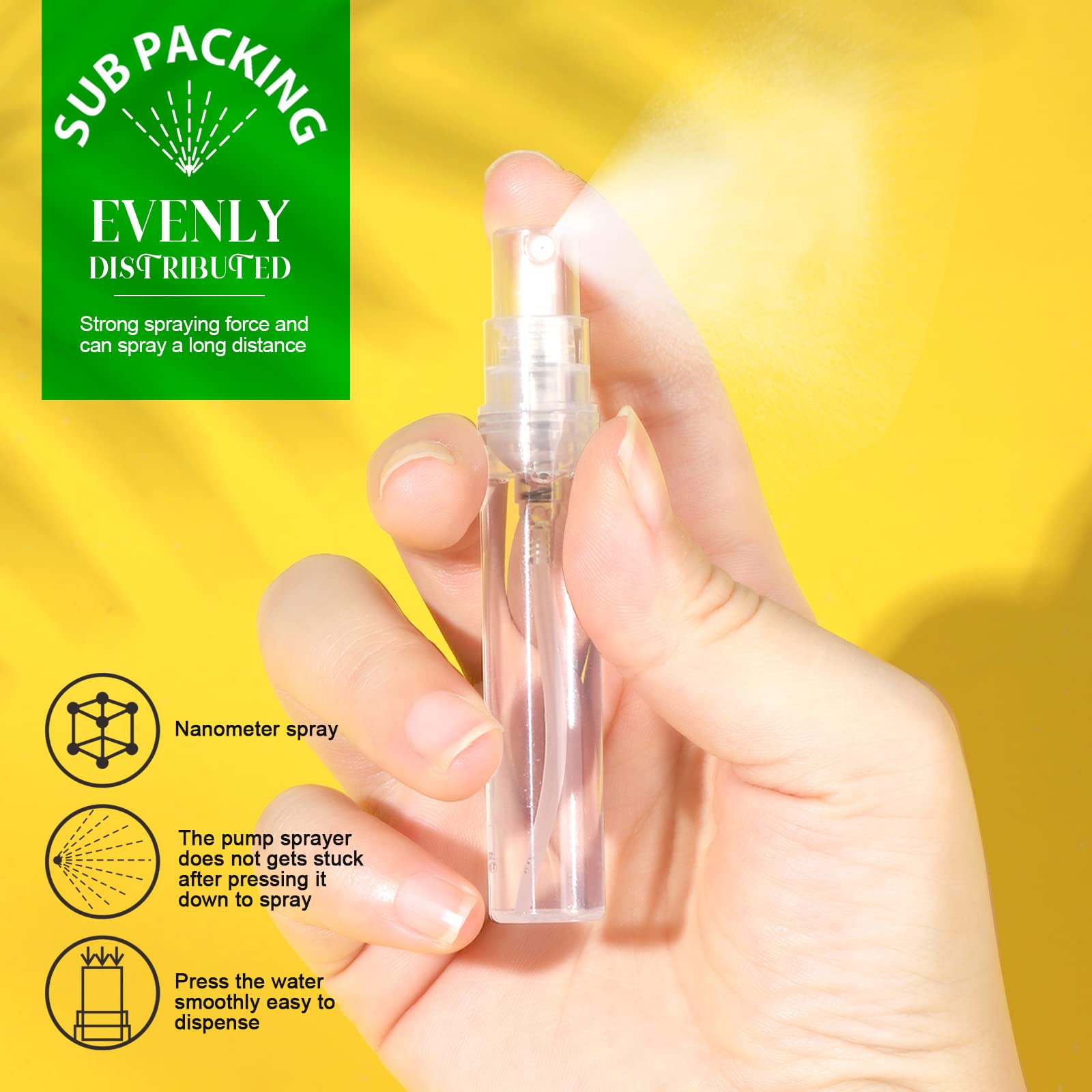 Teenitor mini spray 5ml, perfecto para bolsos y pruebas de fragancias.
