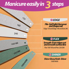 Teenitor buffers 100/180 y 220/280 para suavizar y pulir.