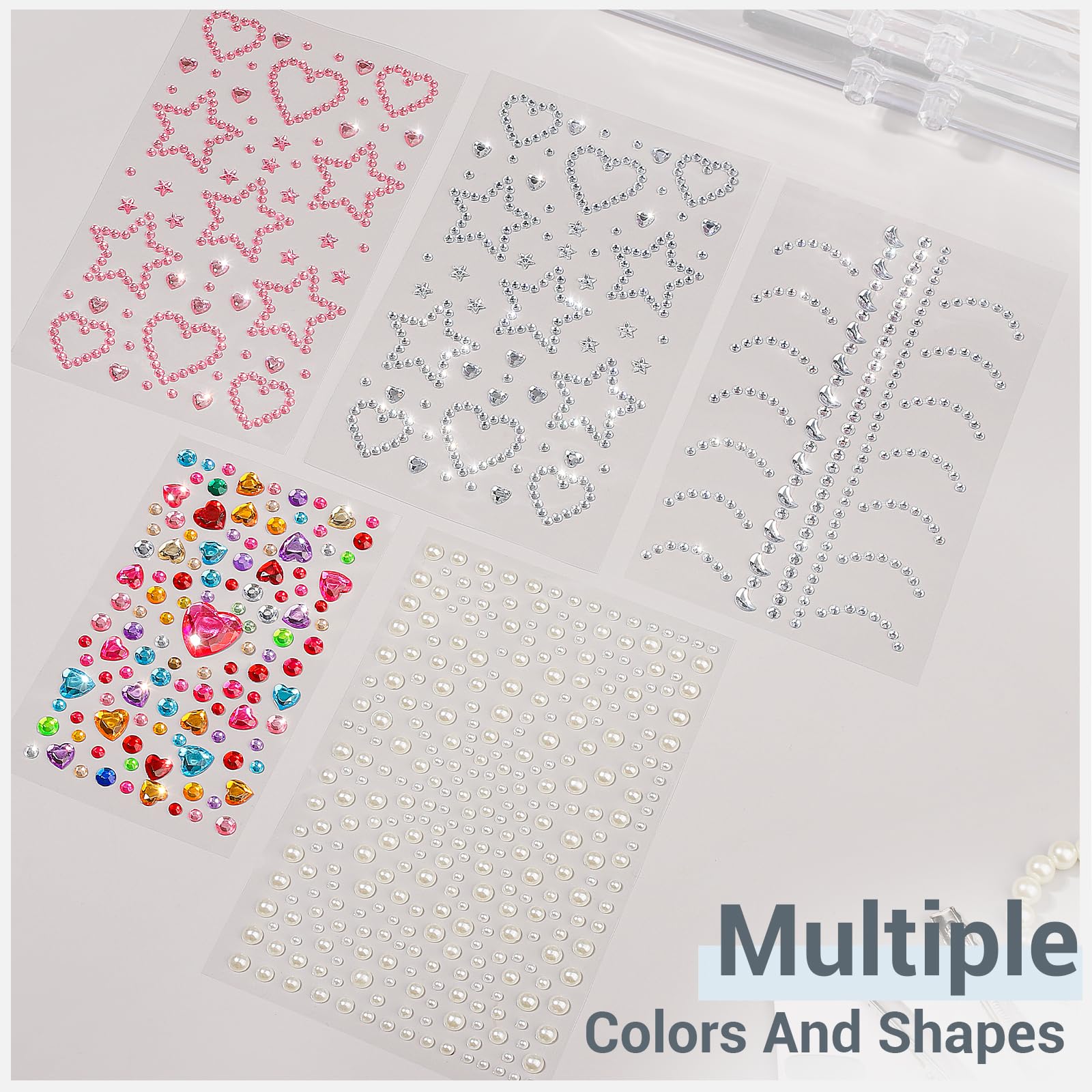 Cristales multiusos para uñas Teenitor para arte de uñas
