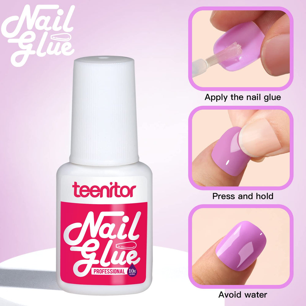 Teenitor decorative stickers and rhinestones for personalized nail art.