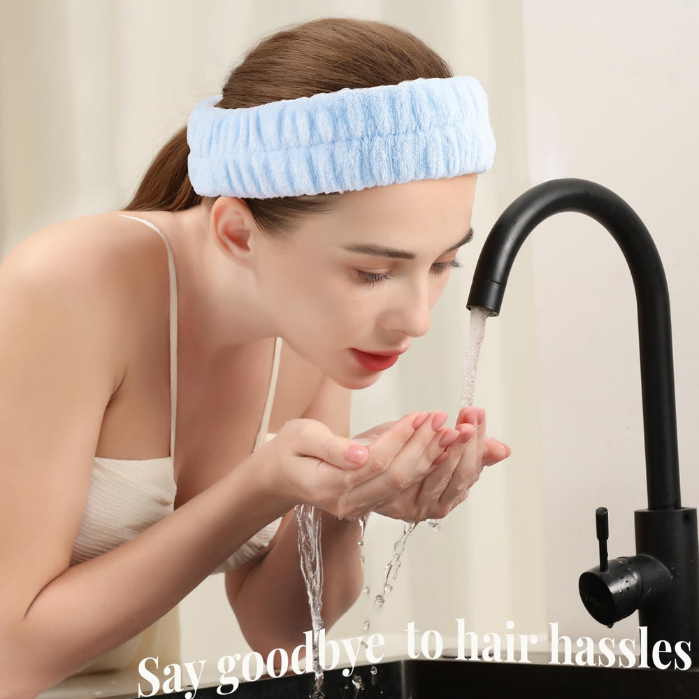 Teenitor Diadema Spa amarillo, color vivo para sesiones de cuidado diario.