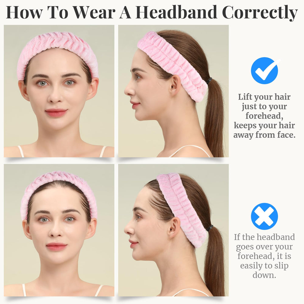 Teenitor Diadema Spa uso maquillaje, ideal para recoger el cabello.