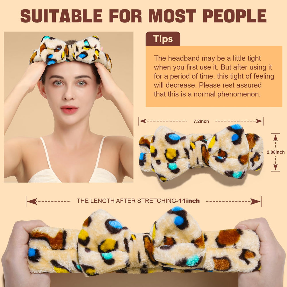 Diadema Teenitor estampado fresa para maquillaje sin interferencias.