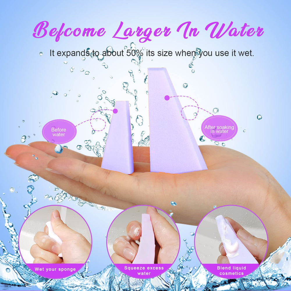 Esponja triangular Teenitor para aplicación precisa de maquillaje