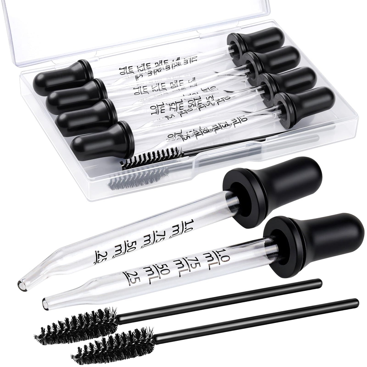 Teenitor gotero de vidrio recto 1 ml para dosificar con precisión.
