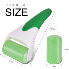 Teenitor rodillo verde hielo para descongestionar ojos con enfriamiento suave.