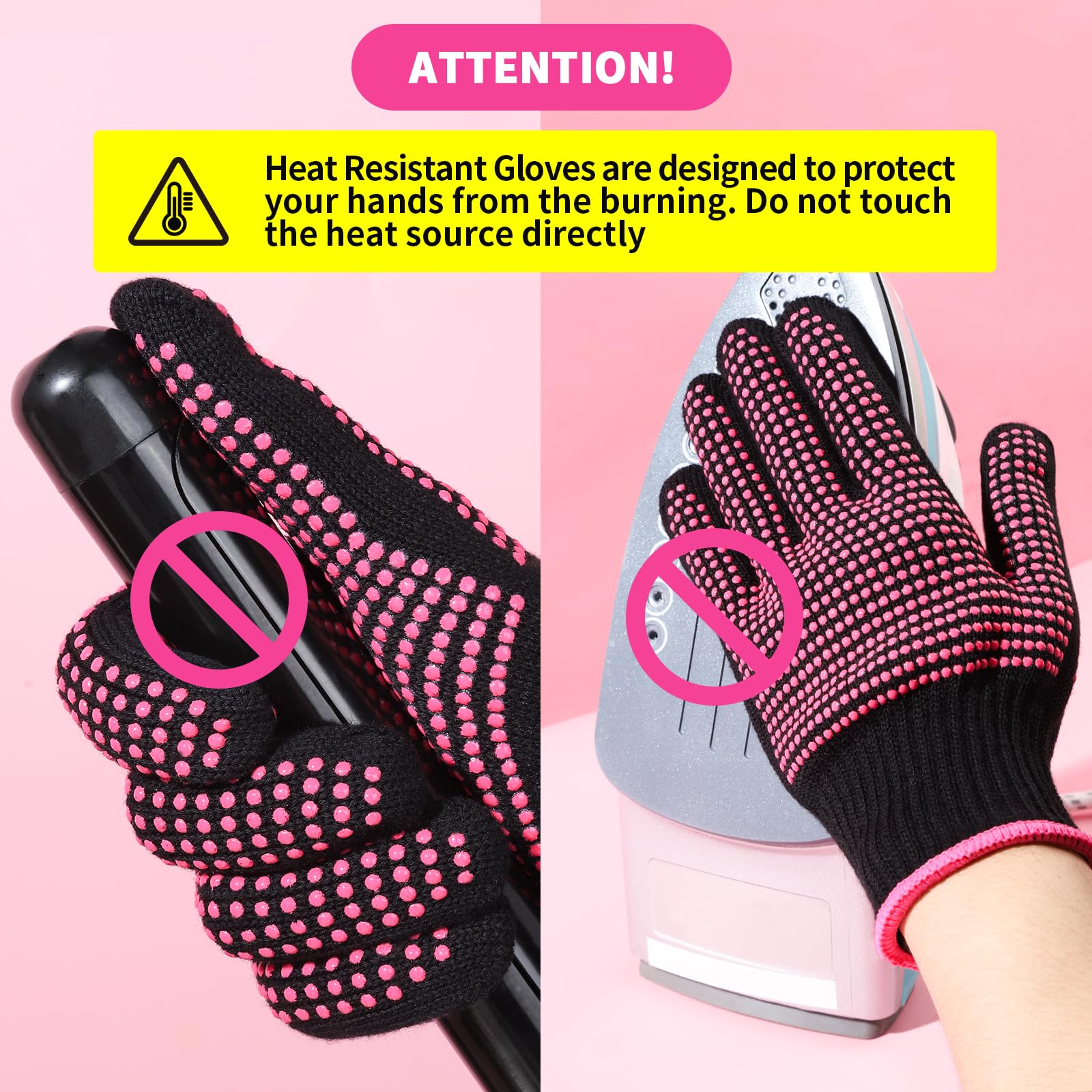 Teenitor guantes con protuberancias de silicona que aumentan la protección frente al calor.