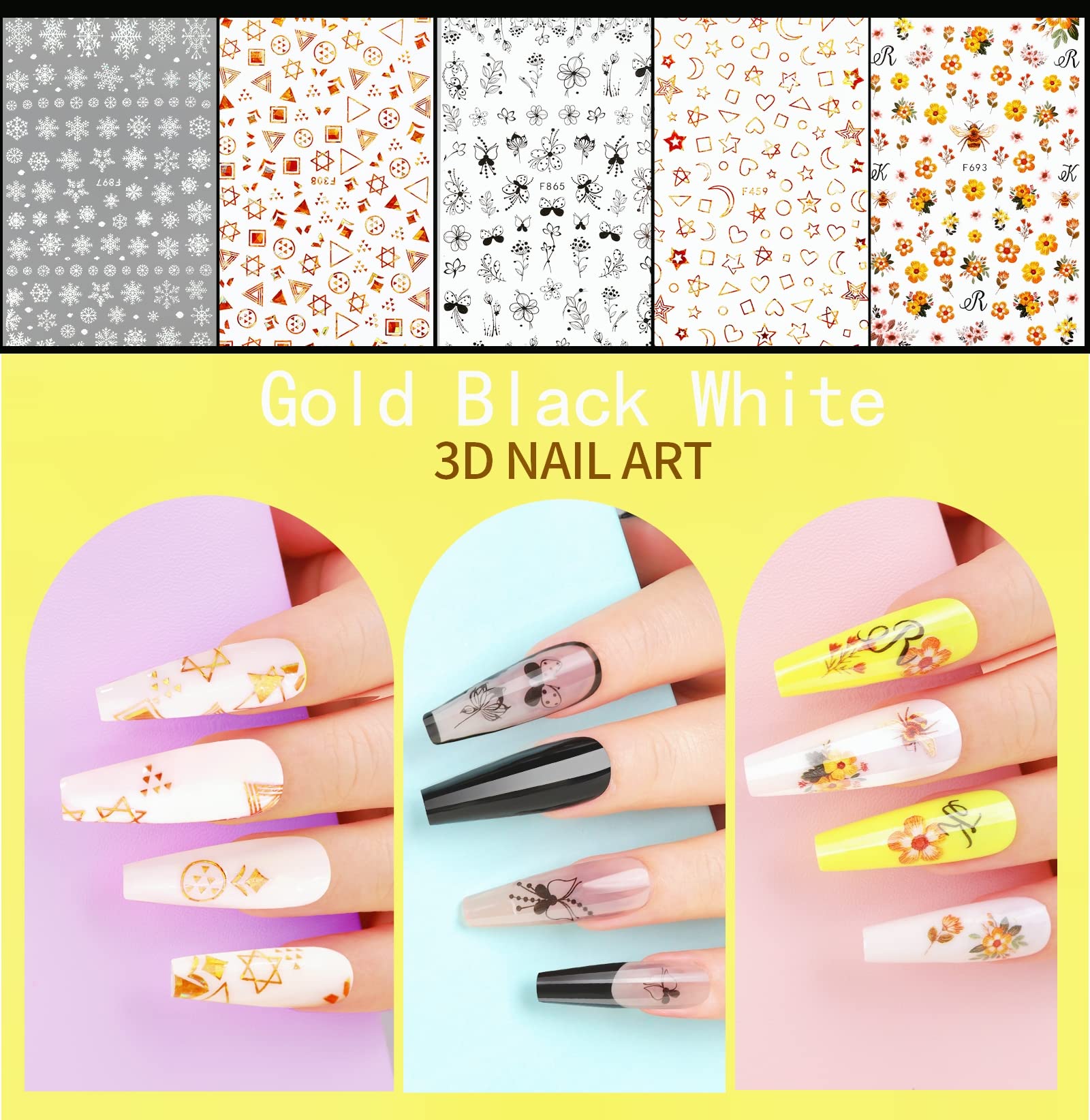 Teenitor lentejuelas estrellas corazones 12 colores: opción divertida para diseños de uñas.