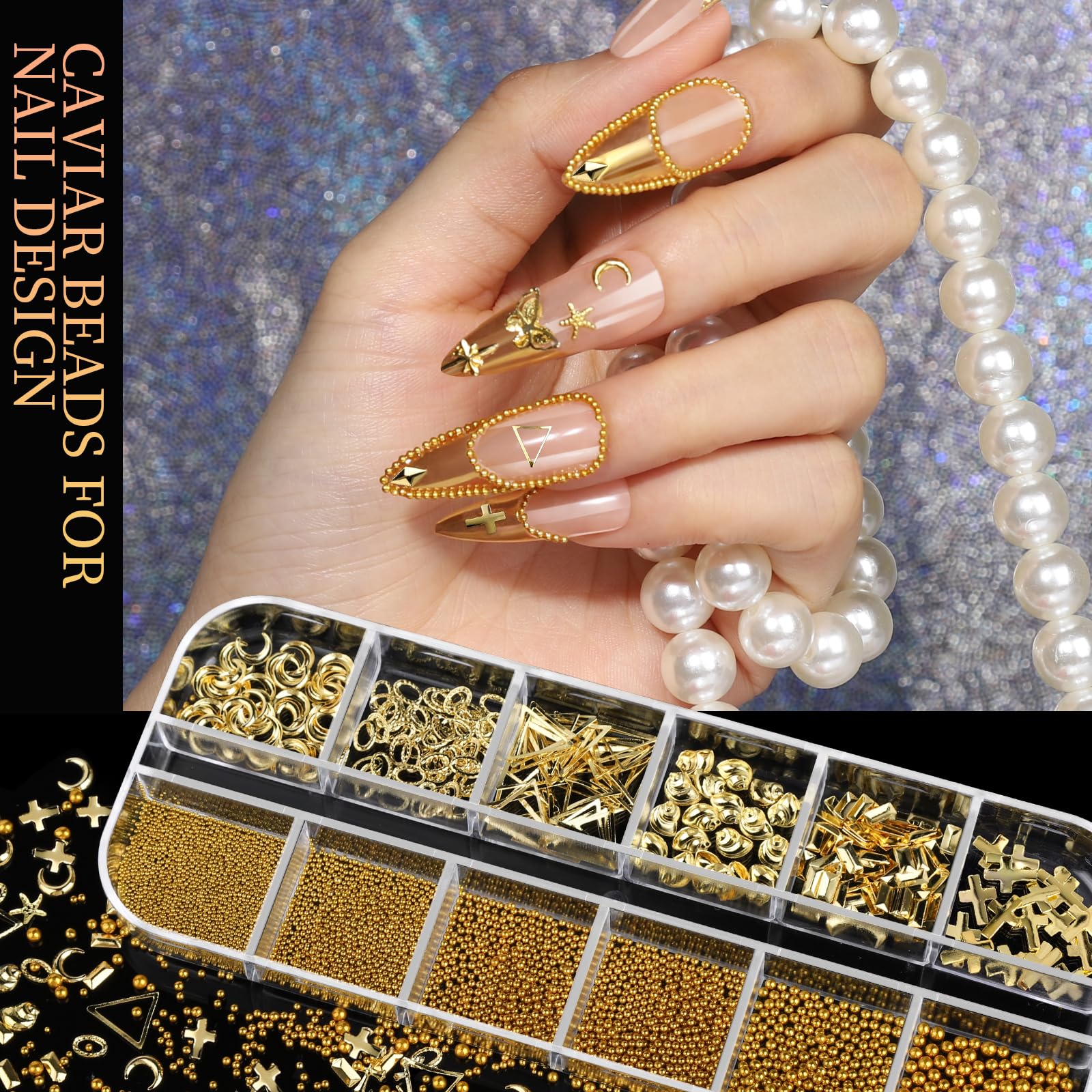 Teenitor nail art tools includes tweezer and wax pencil for precision