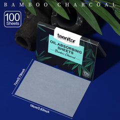 Teenitor papel secante para rostro y grasa, uso diario.
