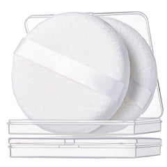 Teenitor puff de polvo para cuerpo con estuche, ideal para viaje y almacenamiento.