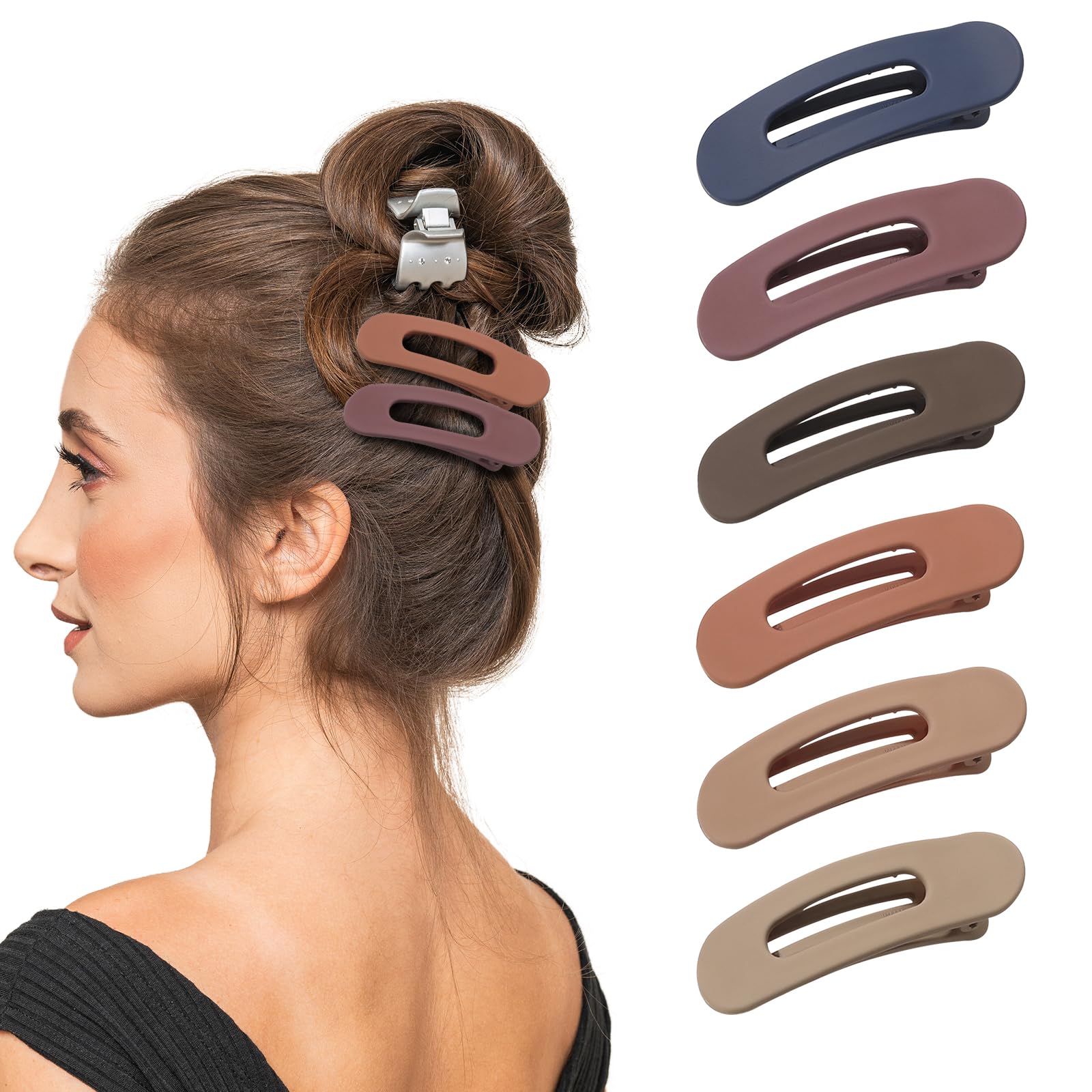 TEENMANG pinza plana para cabello fino ofrece sujeción suave y segura.