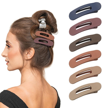 TEENMANG pinza plana para cabello fino ofrece sujeción suave y segura.