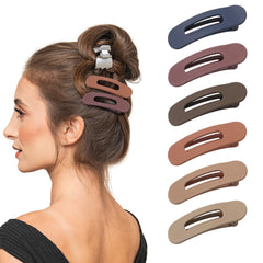 TEENMANG pinza plana para cabello fino ofrece sujeción suave y segura.