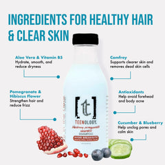 Teenology Teen Shampoo con ingredientes naturales para cabello sano.