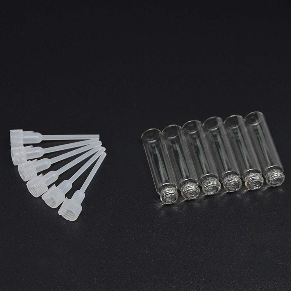Teensery envases de muestra de vidrio 1 ml reutilizables para llevar en bolso.