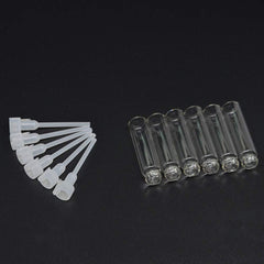 Teensery envases de muestra de vidrio 1 ml reutilizables para llevar en bolso.