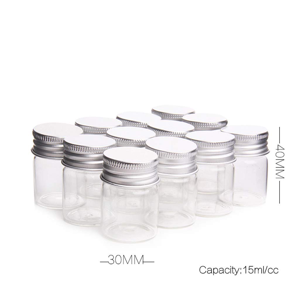Teensery frascos transparentes para muestras cosméticas de 15 ml, fácil identificación
