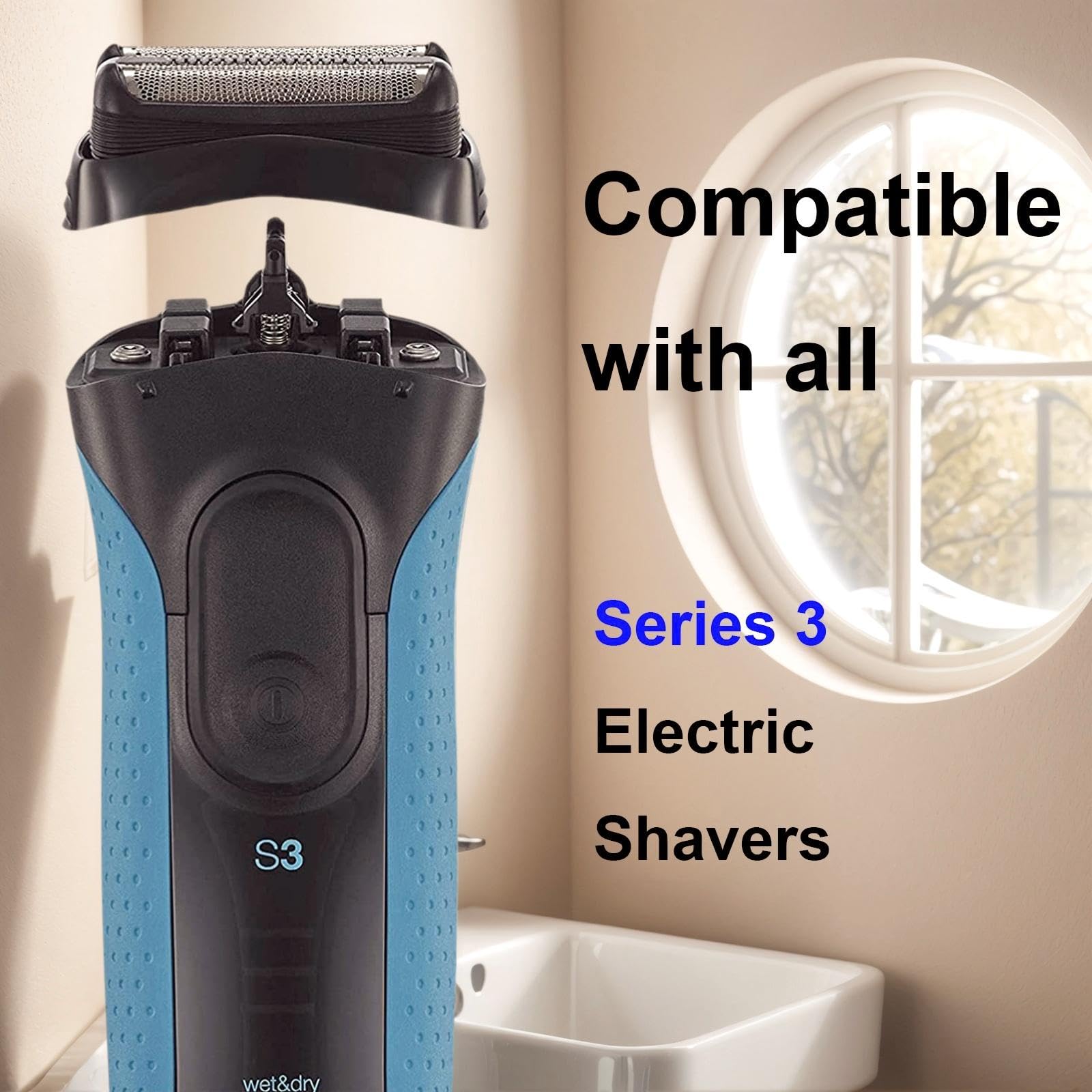 TEEYSO 32B Series 3 detalle lámina para Braun ProSkin, captación de vello más eficiente.