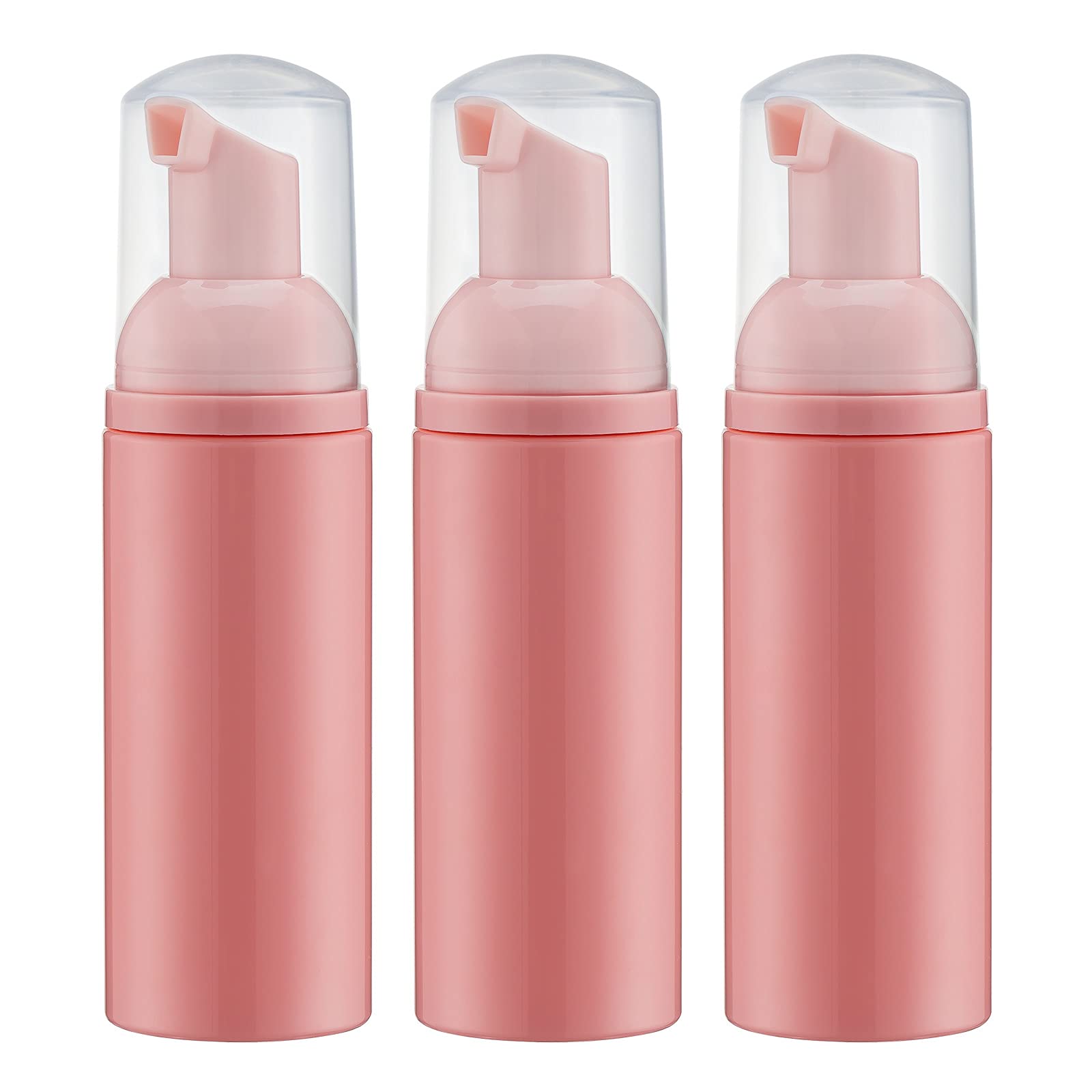 Tekson botella espumadora rosa de 60 ml para viaje, espumar fácilmente.