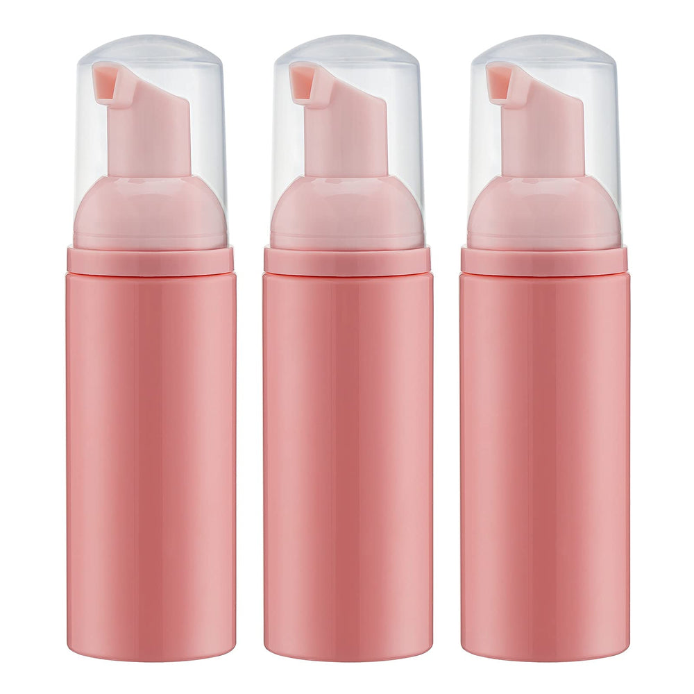 Tekson botella espumadora rosa de 60 ml para viaje, espumar fácilmente.