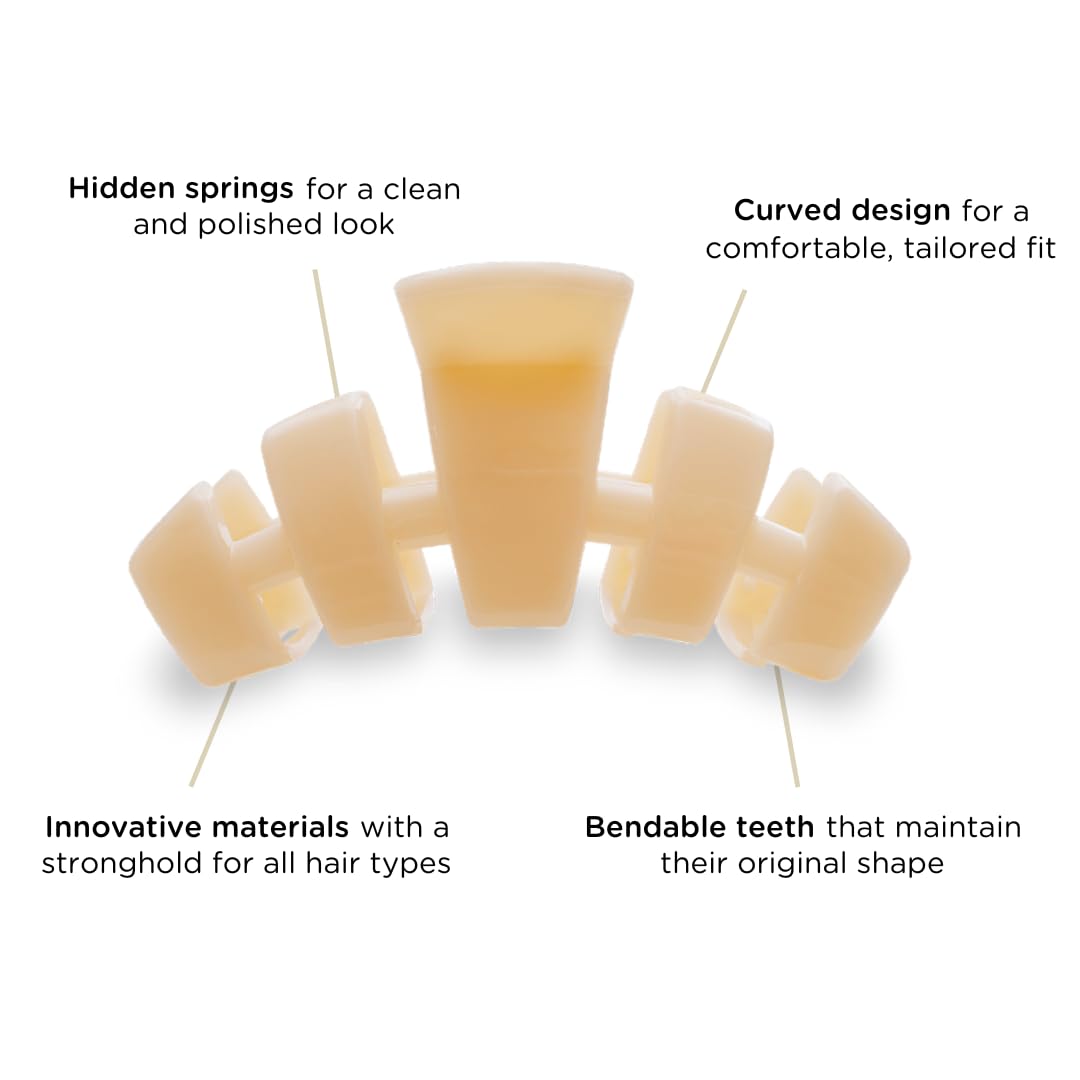 Teleties pinza con dientes flexibles y estructura duradera para uso prolongado.