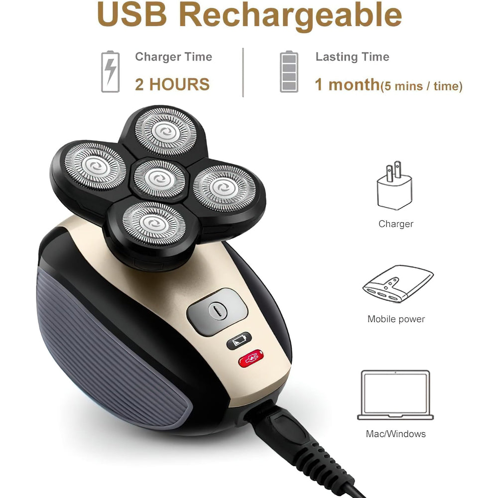 Telfun Upgrade 5 dual-track heads illustrating adaptable shaving coverage