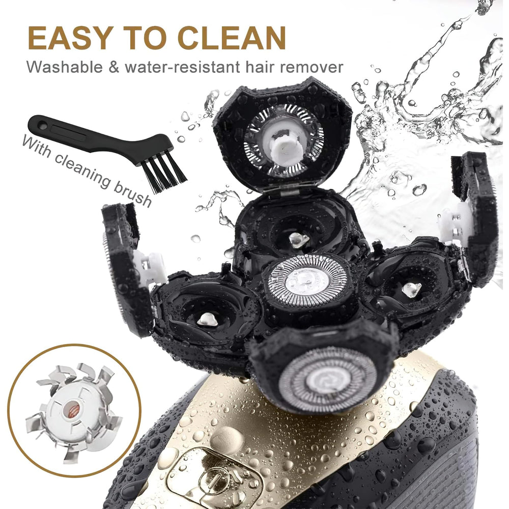 Telfun Upgrade hair capture chamber visible for mess-free disposal after shaving