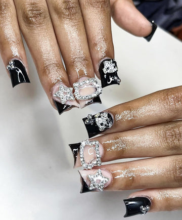 TemBelle charms uñas gatito 3D, estilo kawaii para uñas divertidas