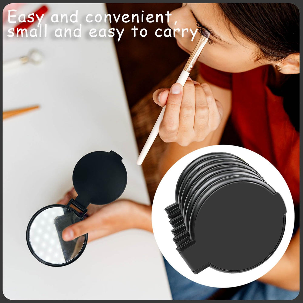 Tenalleys Espejo plegable para bolso diario, ideal para cejas y pendientes