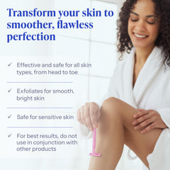 Tend Skin Post-afeitado aplicado para mayor comodidad en cara y cuello