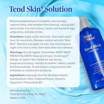 Tend Skin libre de crueldad: producto sin pruebas en animales.