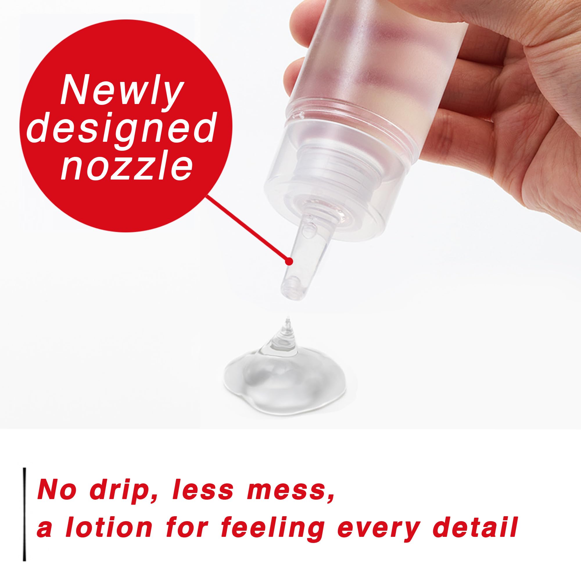 TENGA Lotion TLO-002 Rouge: flacon face montrant l’embout et le design élégant.
