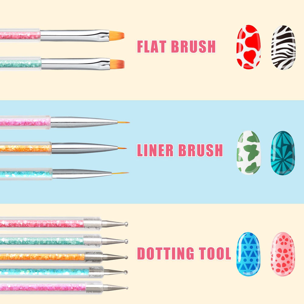 TEOYALL delineador de uñas, trazos finos y detalles precisos para nail art.