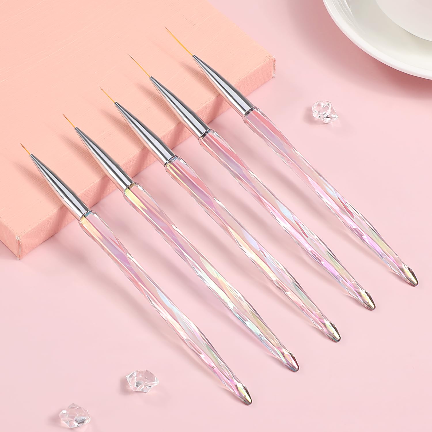 Diseño elegante y duradero TEOYALL en pinceles para uñas.