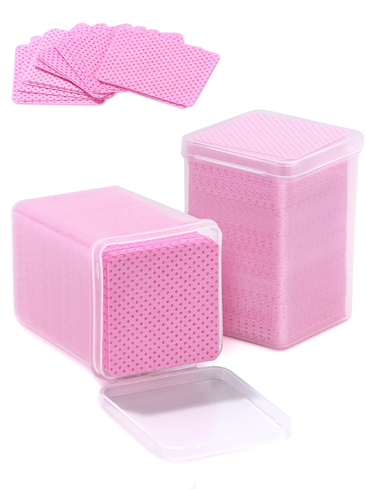 TEOYALL toallitas sin pelusa para uñas, empaque rosa para limpieza rápida en salón.