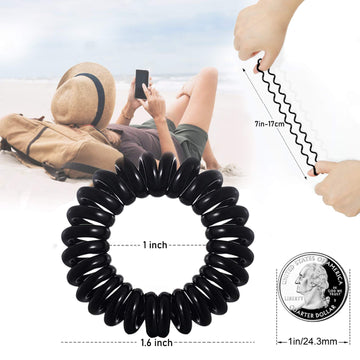 Teqifu gomas pelo espirales colores variados para combinar con cualquier conjunto