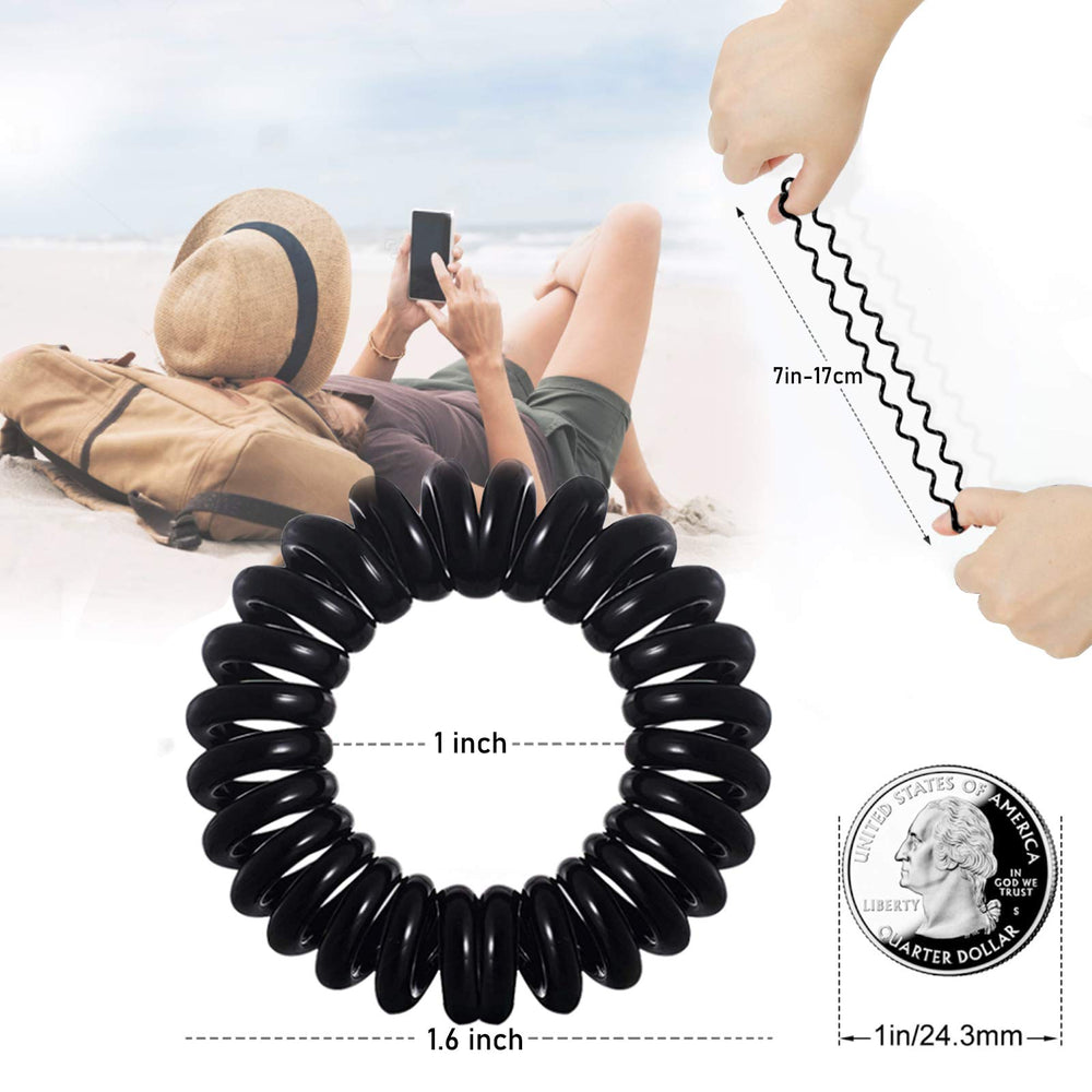 Teqifu gomas pelo espirales colores variados para combinar con cualquier conjunto