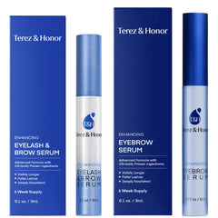 Kit TER EZ & HONOR con sueros para pestañas y cejas, 3 ml y 5 ml