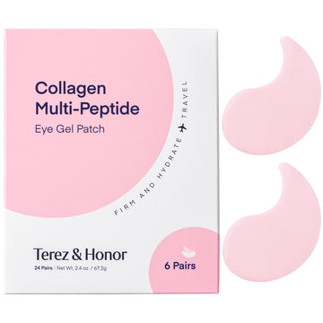 Parche de ojos TEREZ & HONOR en hidrogel con colágeno para revitalizar la mirada.