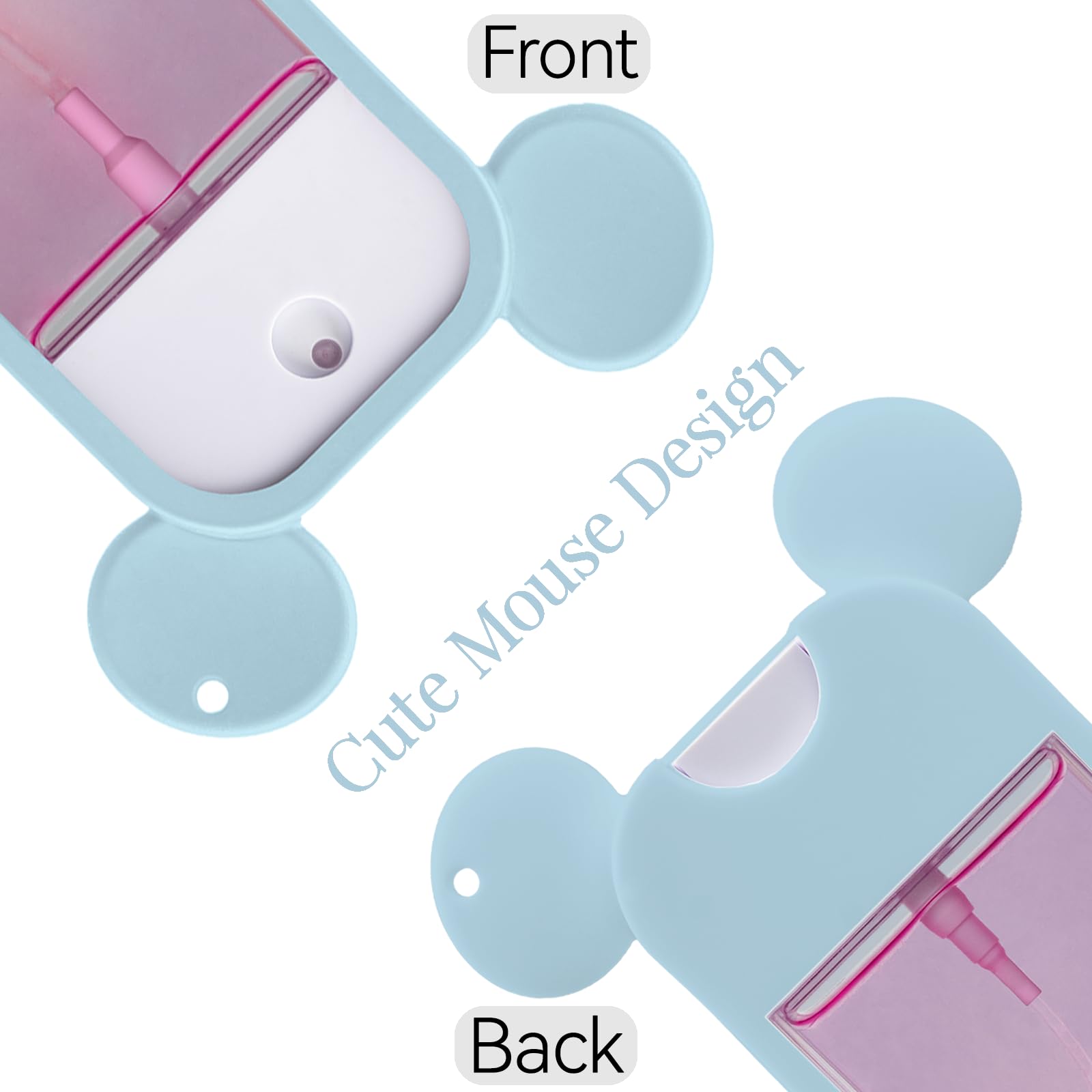 TERPINK diseño ratón con orejas azul añade estilo y agarre cómodo