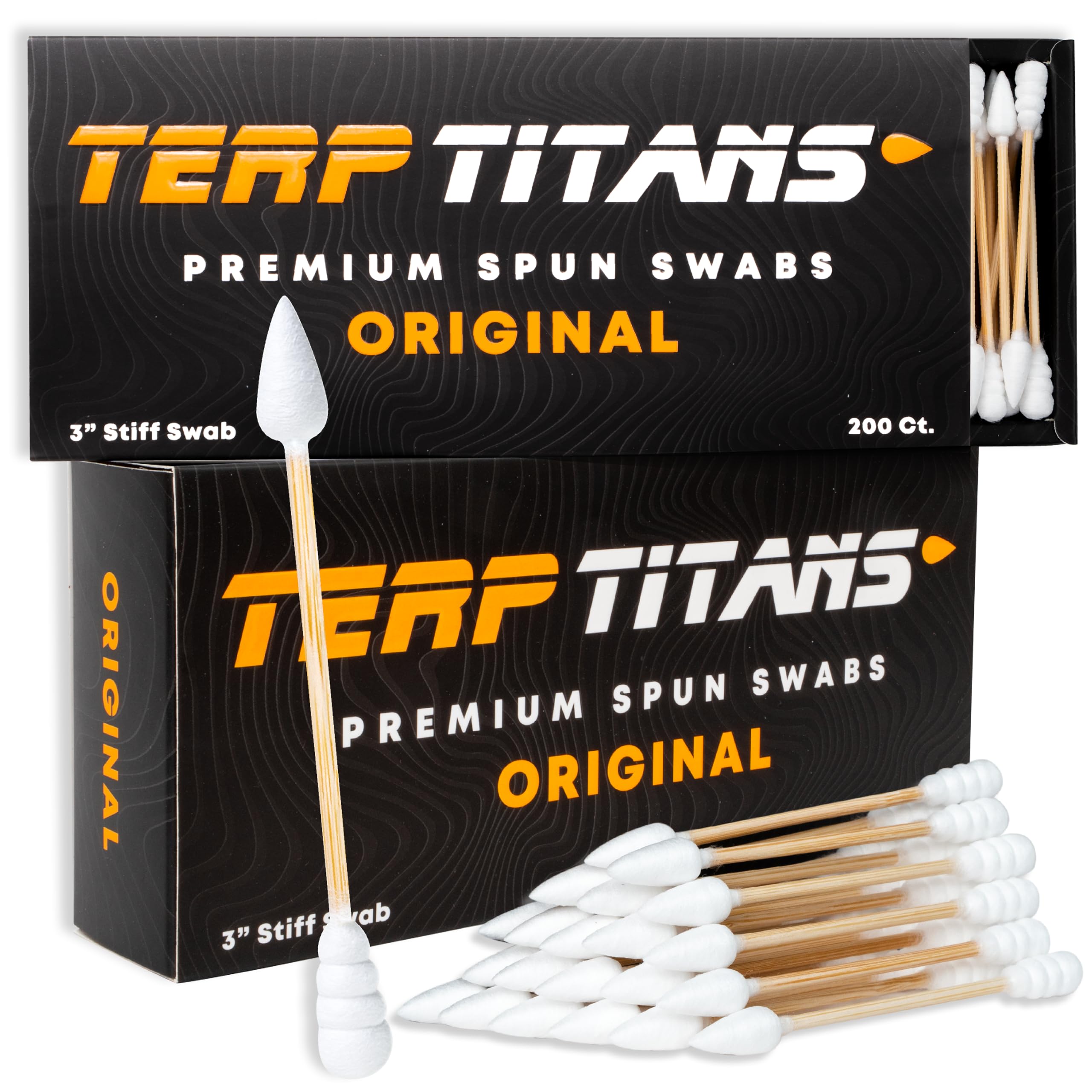 TerpTitans Original: hisopos con espiral absorbente para limpieza eficiente