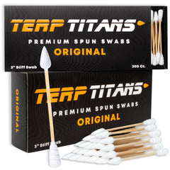 TerpTitans Original: hisopos con espiral absorbente para limpieza eficiente